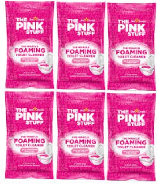 The Pink Stuff The Miracle Schuimende Toiletreiniger 6 x 100 gr