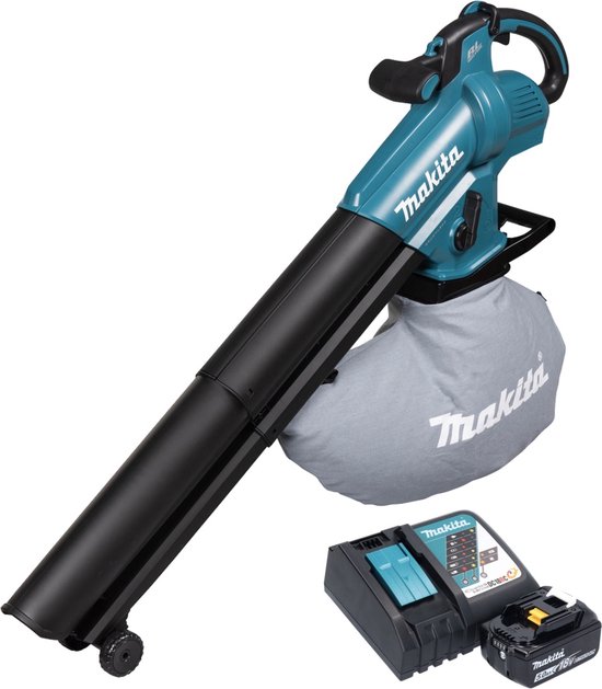 Makita DUB 187 RT accu bladblazer en bladzuiger 18 V borstelloos + 1x accu 5,0 Ah + oplader — afbeelding 3