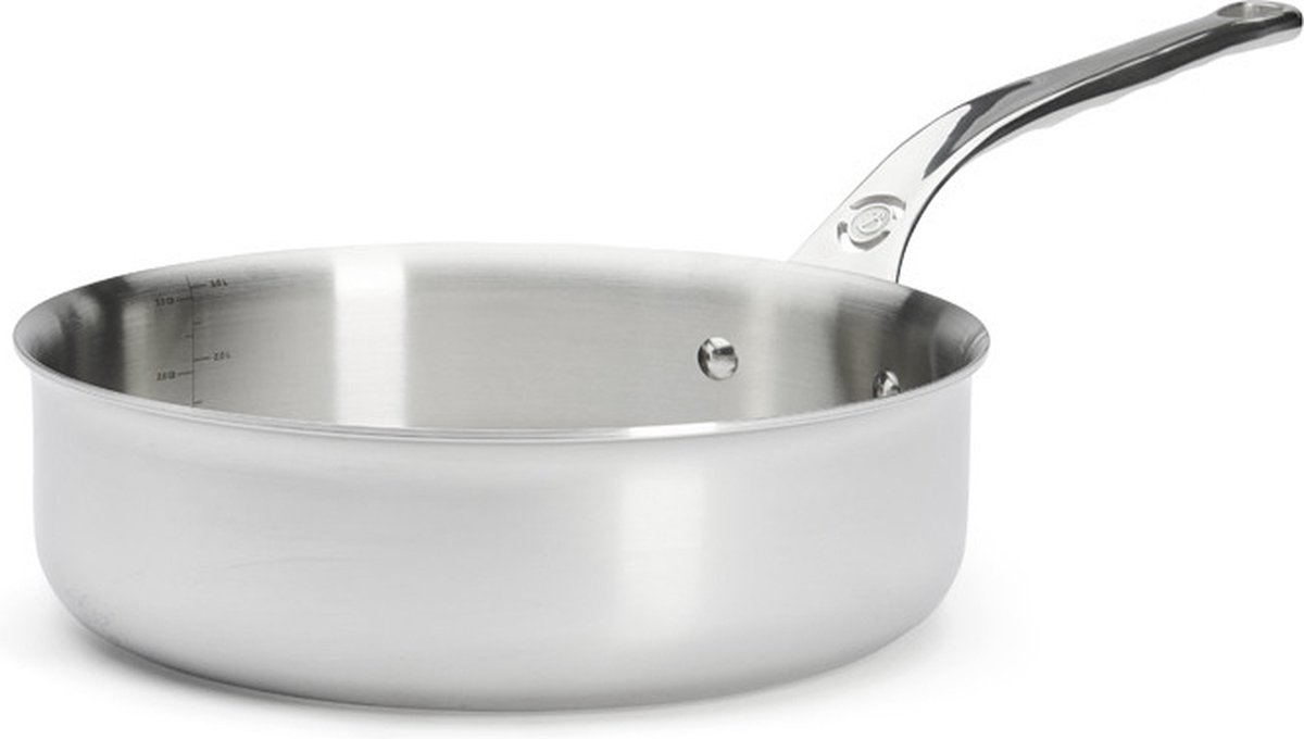 de Buyer Affinity - Sauteuse - RVS - Rechte rand - 24 cm - PFAS vrij