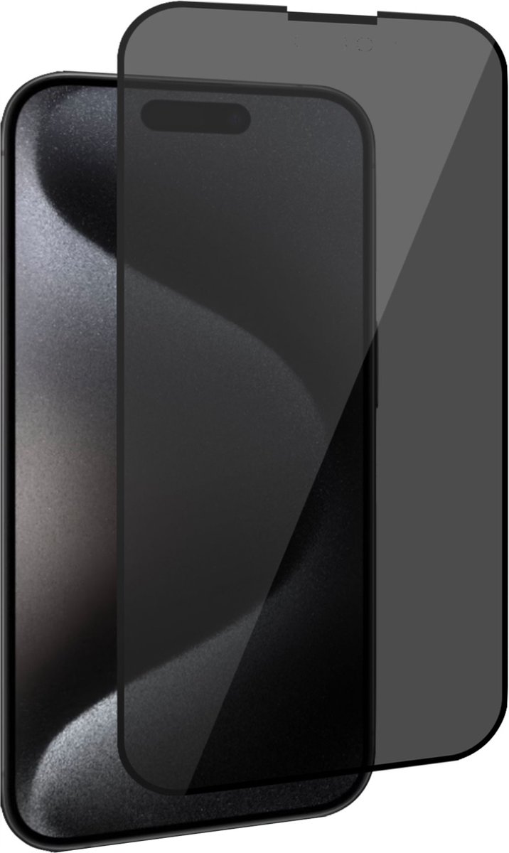 Geschikt voor iPhone 15 Screenprotector Privacy - Privacy Beschermglas - Privé GuardCover