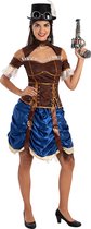 Funidelia | Kort Steampunkkostuum Voor voor vrouwen  Origineel & Grappig, Western, Films & Series - Kostuum voor Volwassenen Accessoire verkleedkleding en rekwisieten voor Halloween, carnaval & feesten - Maat XXL - Bordeaux rood