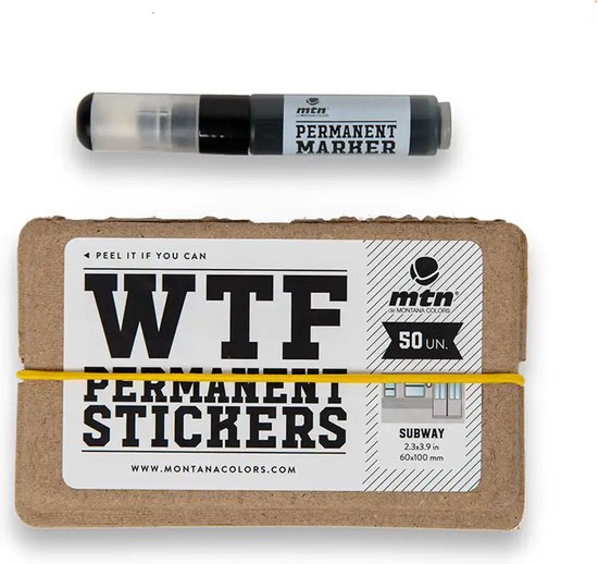 Foto: Mtn wtf metro sticker set 10 x 6 cm