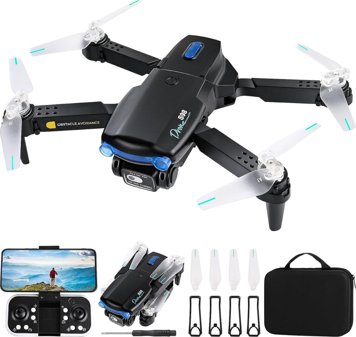 drone met camera-drone voor kinderen-drones-Drone met camera, 4K HD-mini drone