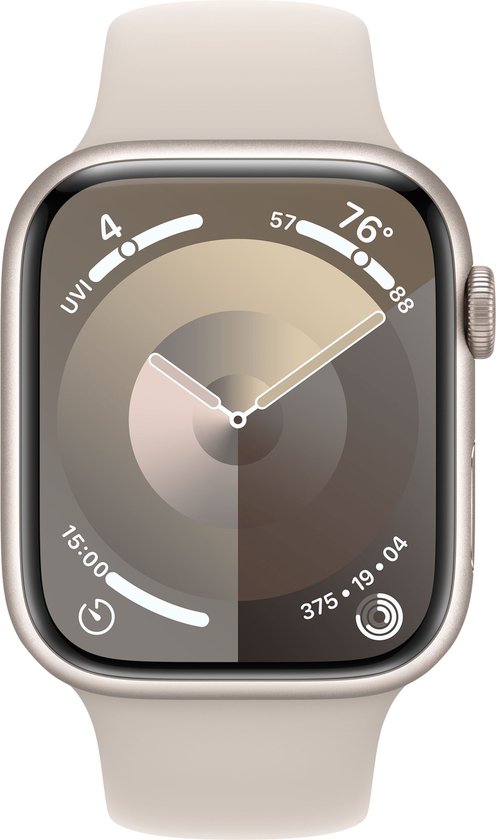 Apple Watch Series 9 45mm Starlight Sportband S/M