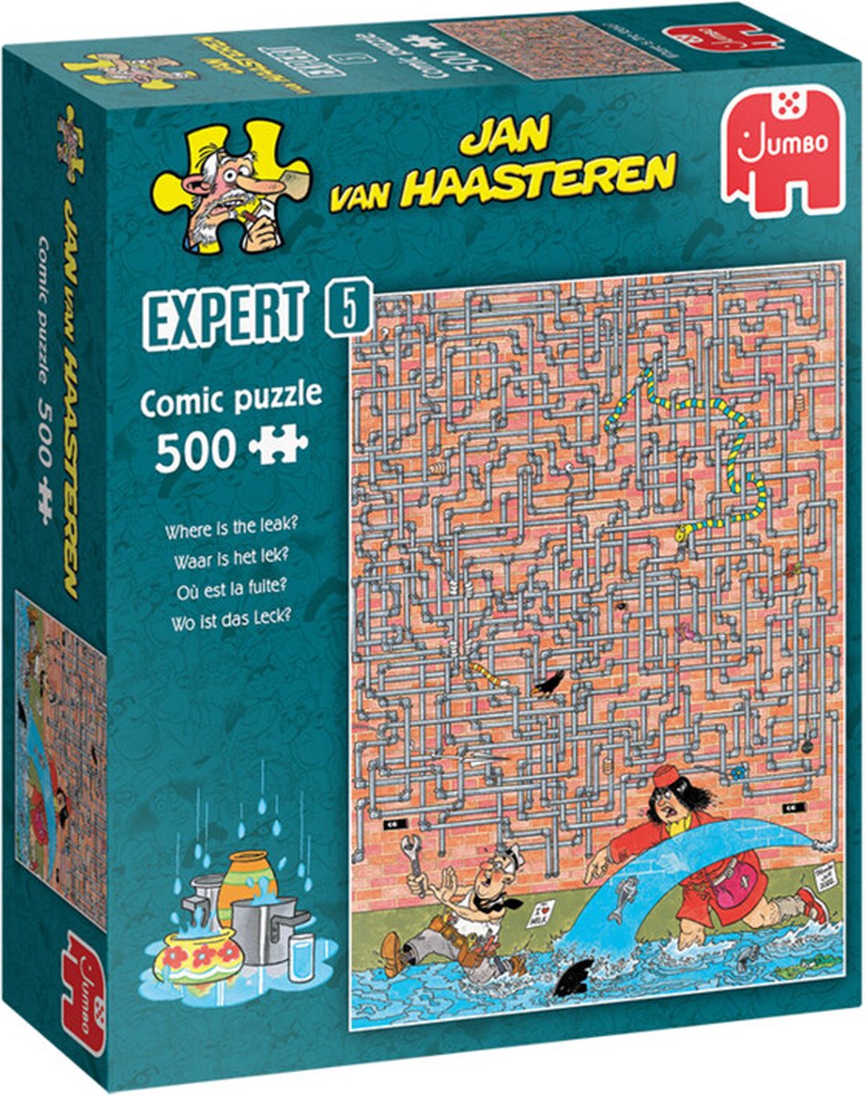 Jan Van Haasteren Puzzel Waar Is Het Lek? Expert 500 Stukjes