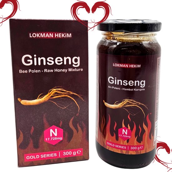 Natuurlijke Gingseng Pasta - Ginseng Royal Jelly - Bron van Antioxidanten - Rauwe Honing - Bijenpollen - Koninginnengelei