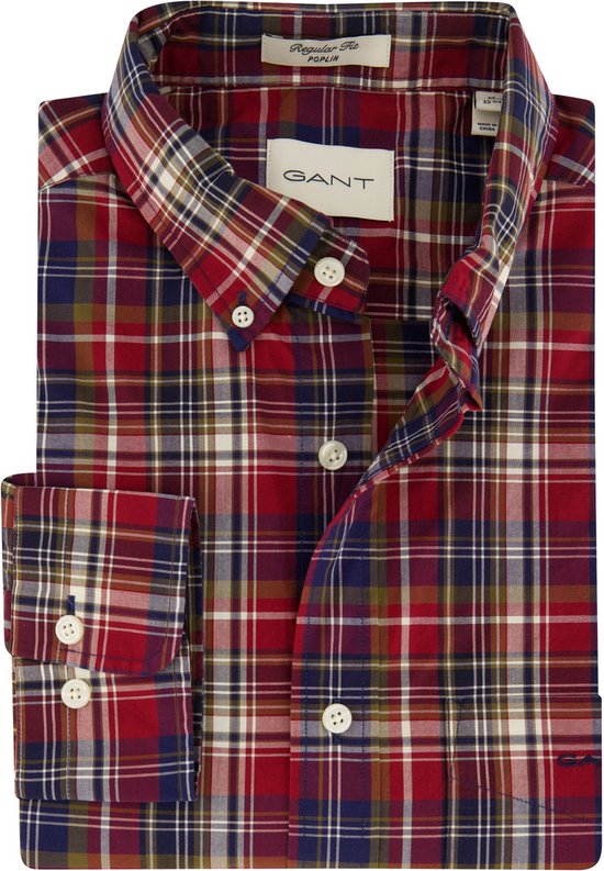 Gant casual overhemd rood