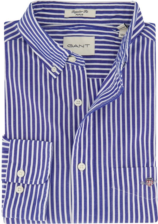 Gant casual overhemd blauw