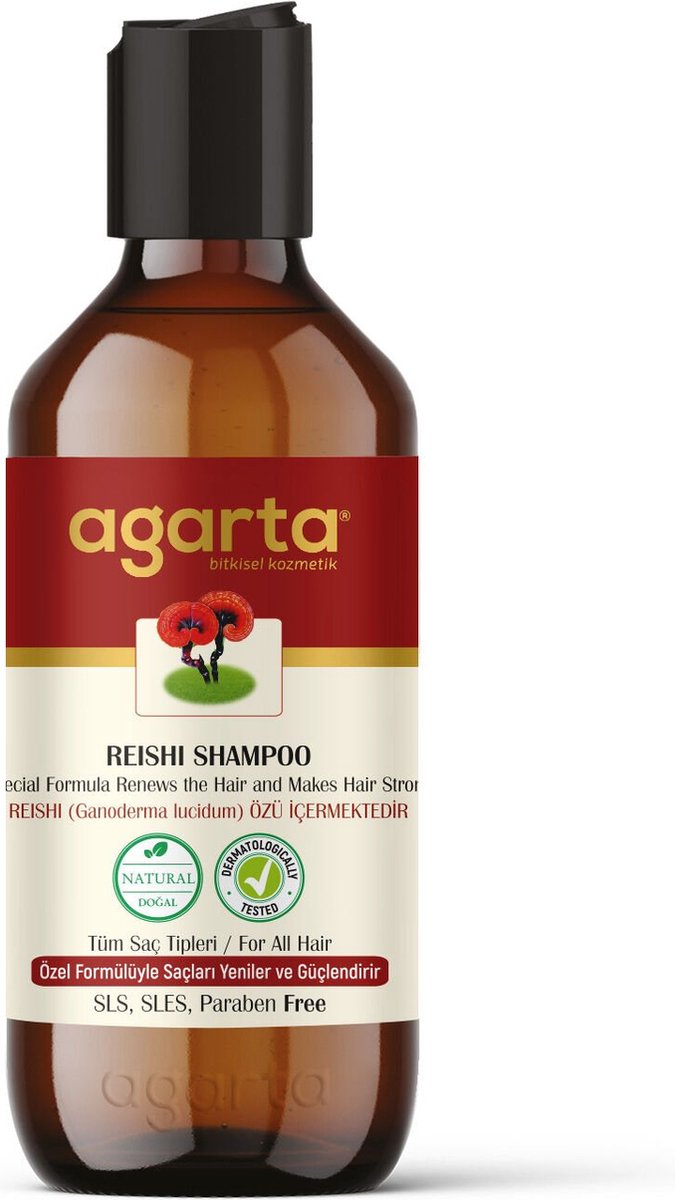 Natuurlijke Reishe Shampoo 400ml - Paraben vrij - Agarta Natural Shampoo Reishi 400 ml paraben free - GrandBazaar - degrandbazaar - AGARTA