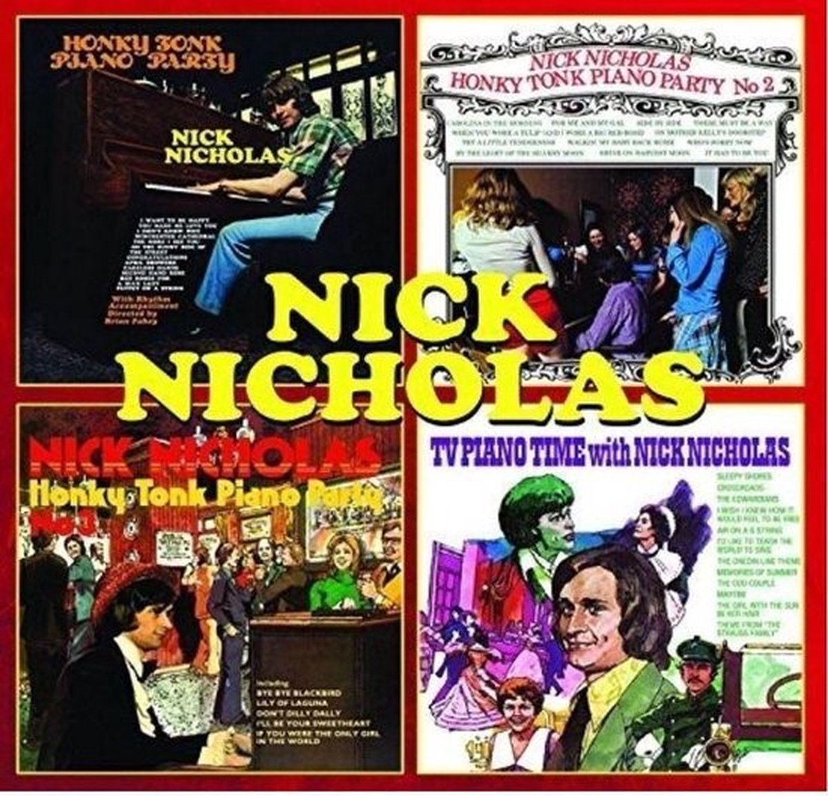 Nick Nicholas - Honky Tonk Piano Party 1,2,3 & Tv Piano Time (2 CD)