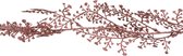 Cosy at Home kerstboom glitter guirlande/slinger - roze - 180 cm