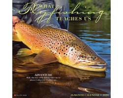 What Fly Fishing Teaches Us 2024 12 X 12 Wall Calendar, Willow Creek, 9781549235856