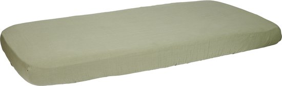 Little Dutch - Drap- Hoeslaken hydrophile pour lit de bébé Olive