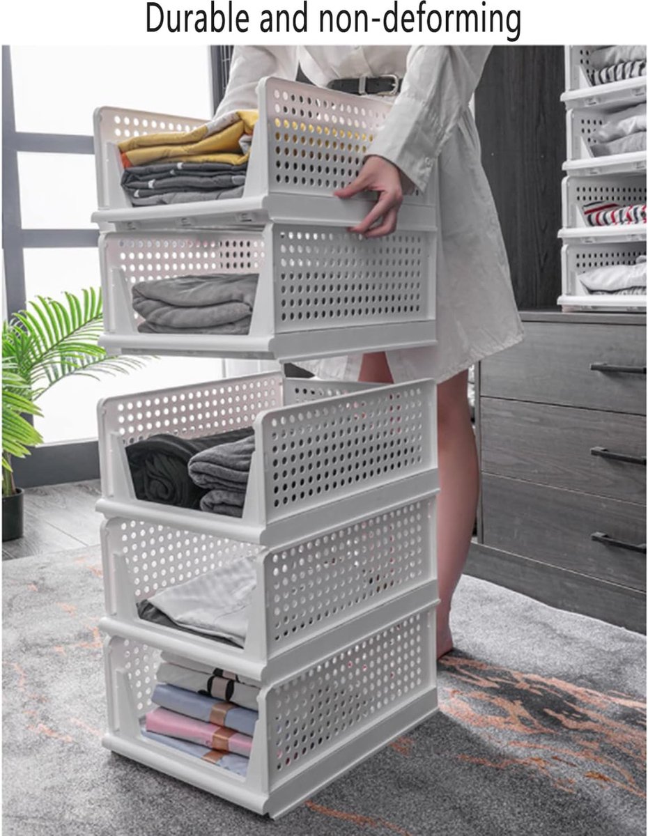 Glovios Kledingkast, organizer, 8 stuks, opvouwbaar, stapelbare