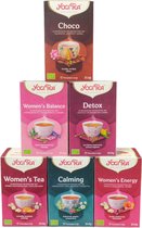 Yogi Tea - de 6 lievelingssmaken van de vrouw - 6 pakjes van 17 theezakjes - Women's Favorite
