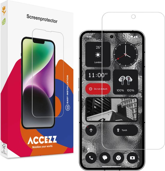 Accezz Screenprotector Geschikt voor Nothing Phone (2) - Accezz Gehard Glas Screenprotector