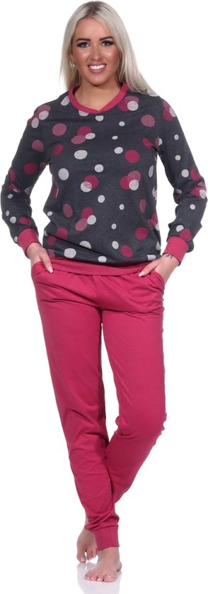 Normann dames pyjama Creative 71291 - Rood - M 40/42