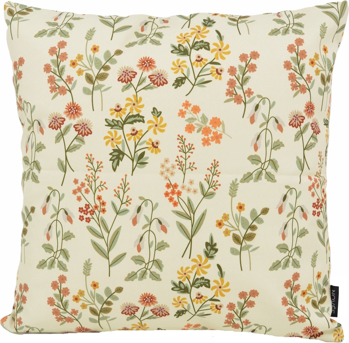 NOVÉE Mae Bloom Crème Kussenhoes | Indoor / Outdoor Collectie | Katoen | 45 x 45 cm