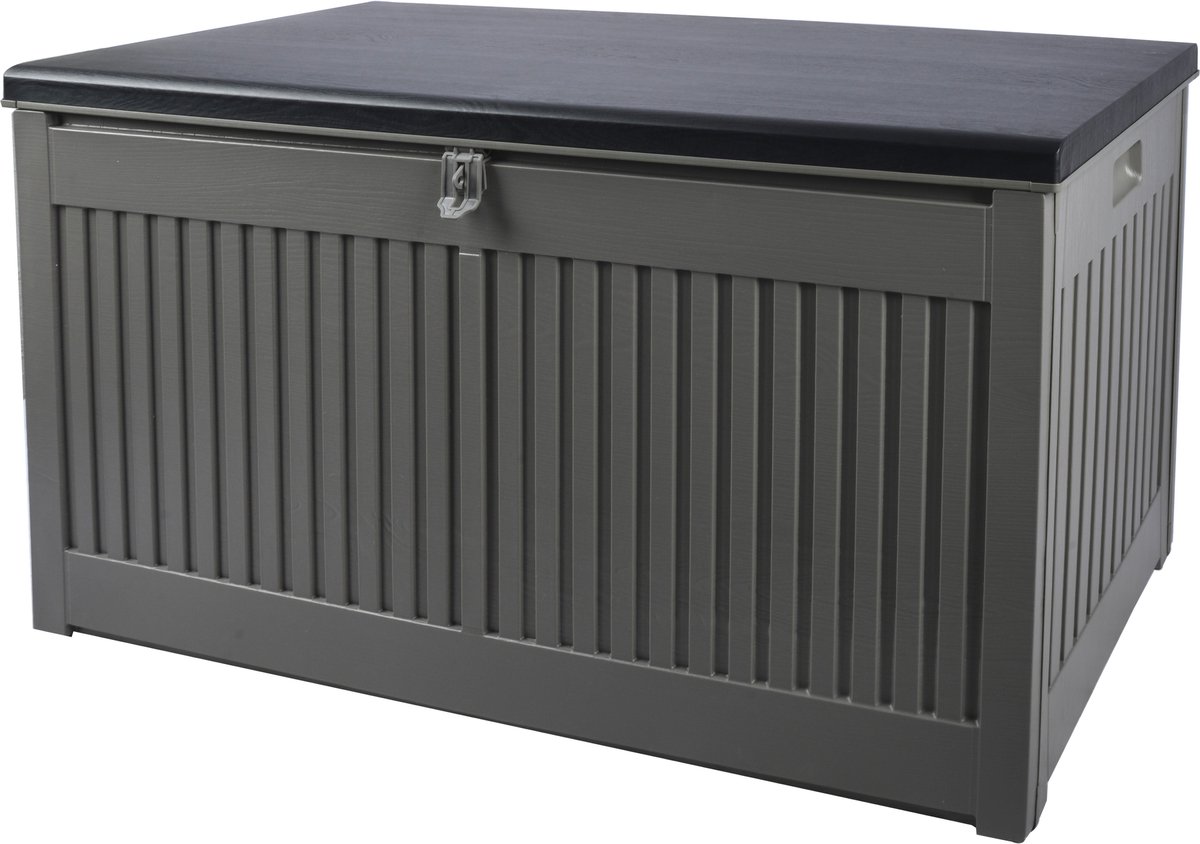 Kussenbox /opbergbox/ Opbergkist/ Zitbank-270 L-Antraciet- 109x51x54 cm