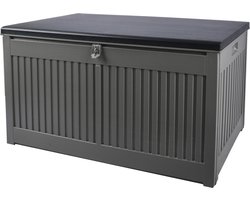 Kussenbox /opbergbox/ Opbergkist/ Zitbank-270 L-Antraciet- 109x51x54 cm