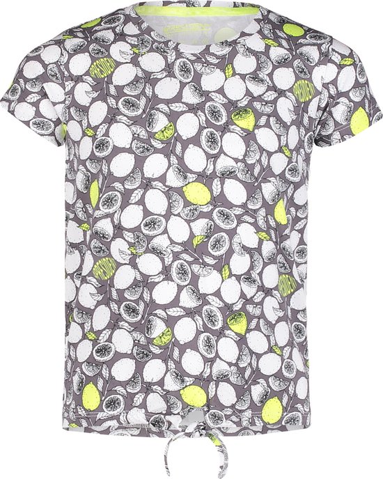 4PRESIDENT T-shirt meisjes - Lemon AOP - Maat 110 - Meiden shirt