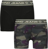 Vingino jongens ondergoed 2-pack boxers Camou Deep Black