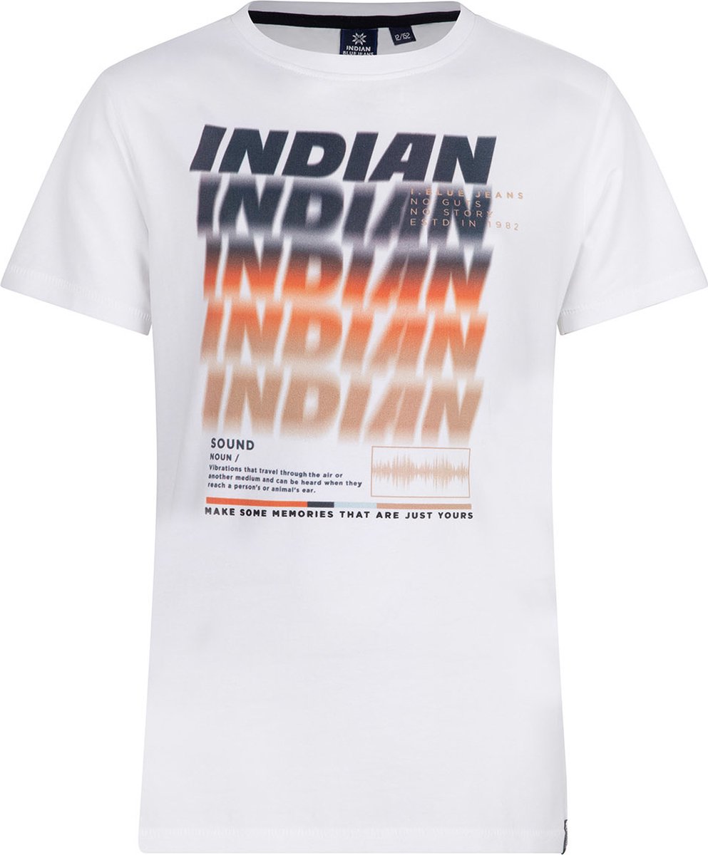 Indian Blue jongens t-shirt Indian White