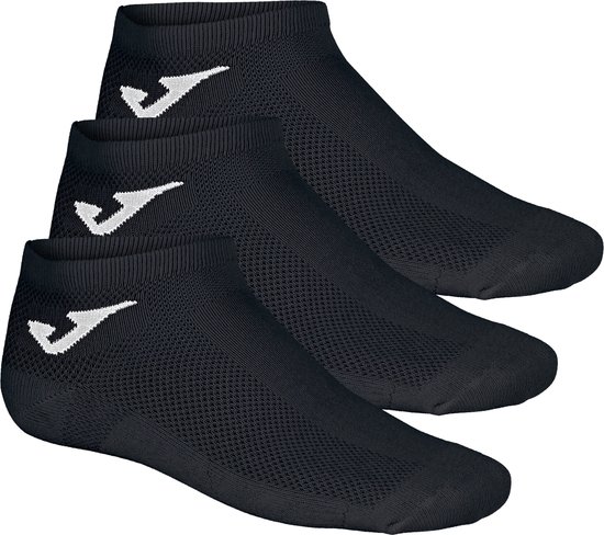 Joma Invisible 3PPK Socks 400781-100, Unisex, Zwart, Sokken, maat: 39-42