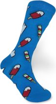 JustSockIt Waterijsjes sokken - Sokken - Leuke sokken - Vrolijke sokken - Ijsjes sokken - Ice cream - Food sokken