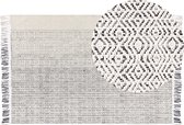 OMERLI - Shaggy tapijt - Wit - 160 x 230 cm - Wol