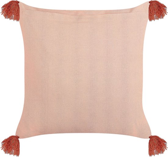 Sierkussen fluweel roze 45 x 45 cm KALMIA | Gratis Levering