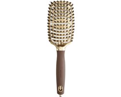 Olivia Garden Expert Care Borstel Flex Boar&Nylon Bristles Gold&Brown Brush Ø25mm