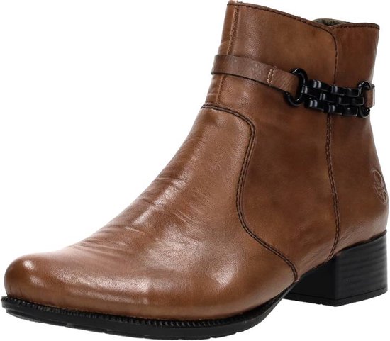 Rieker DAMES Enkellaarzen N8361, Vrouwen Chelsea Laarzen,verwisselbaar voetbed,laarzen,halve laarzen,bootie,sliplaars,plat,Beige (beige / 62),39 EU / 6 UK