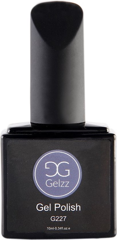 Gelzz Gellak - Gel Nagellak - kleur Misty Morning G227 - Grijs - Semitransparante kleur - 10ml - Vegan