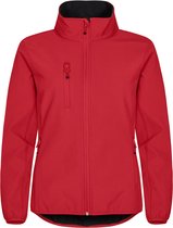 Clique Basic Softshell Jacket Ladies 020915 - Vrouwen - Rood - XXL