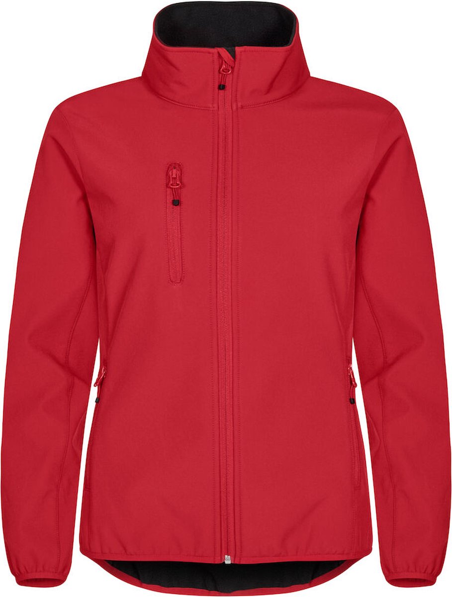 Clique Basic Softshell Jacket Ladies 020915 - Vrouwen - Rood - XXL