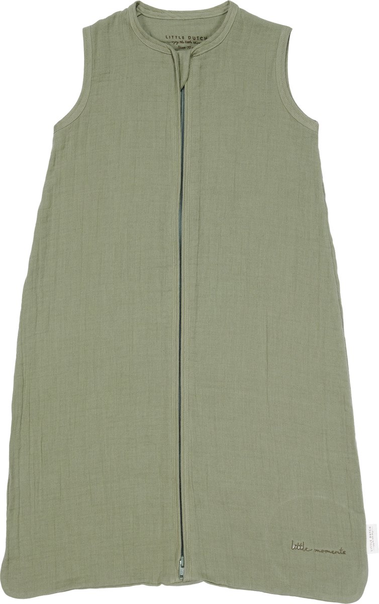 Little Dutch - Slaapzak zomer hydrofiel 70 cm Olive
