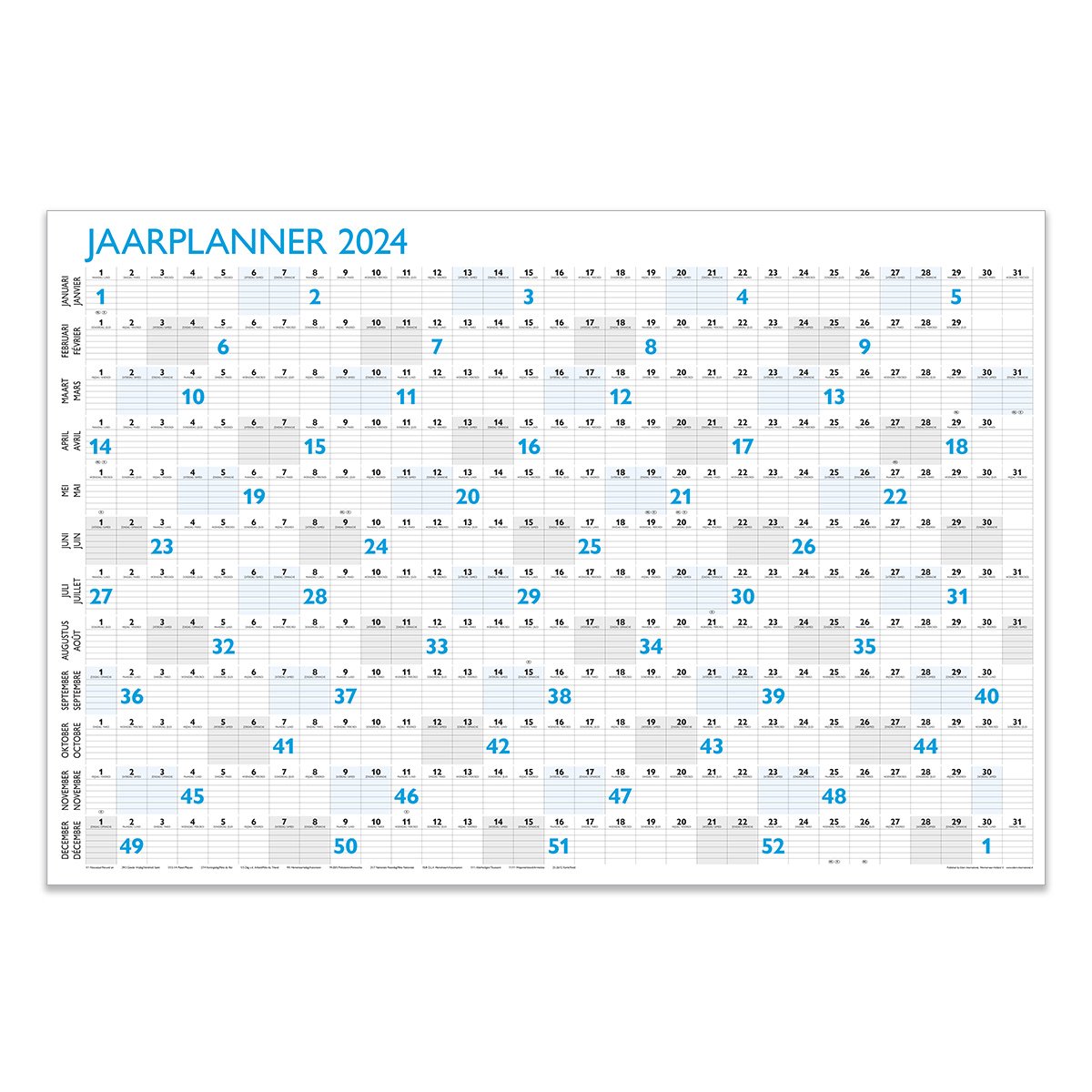 Jaarplanner kalender 2024