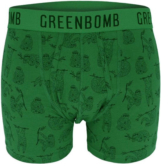 GreenBomb - boxershort luiaards - groen
