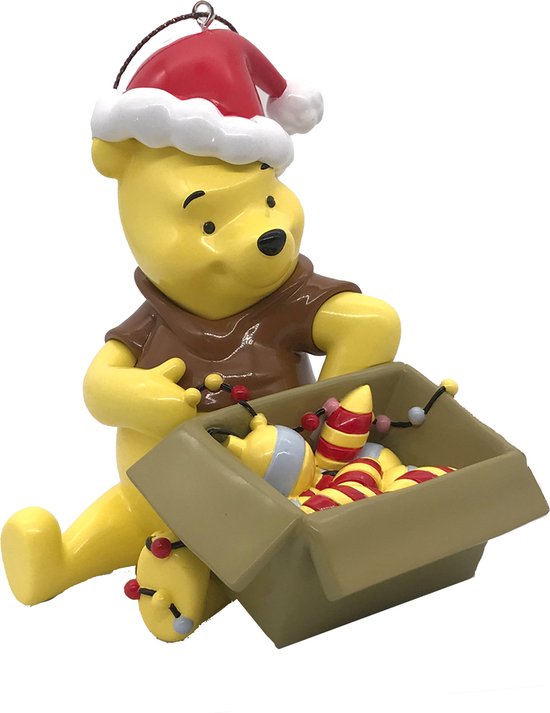 Kurt S. Adler kunststof kerstbal - disney winnie de poeh 10.5cm multi 1 stuks