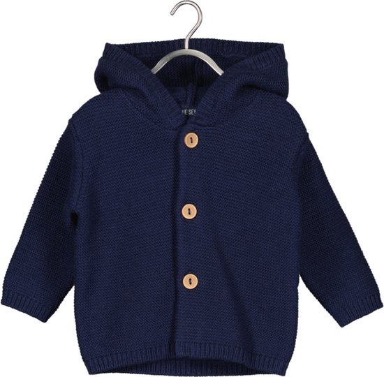Blue Seven-Baby knitted cardigan-Night Blue
