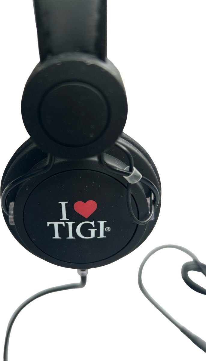 I Love Tigi Headset Zwart 3 5mm audio Jack stekker bol