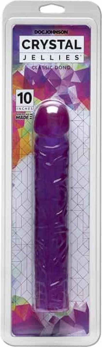 Goedkoopste Crystal Jellies Classic Dong 10 - Paars