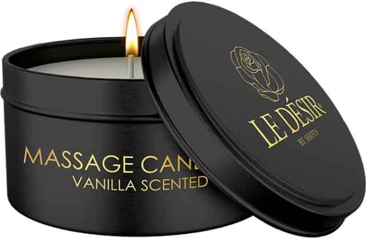 Goedkoopste Shots - Le Désir Erotische Massage Kaars - Vanille white
