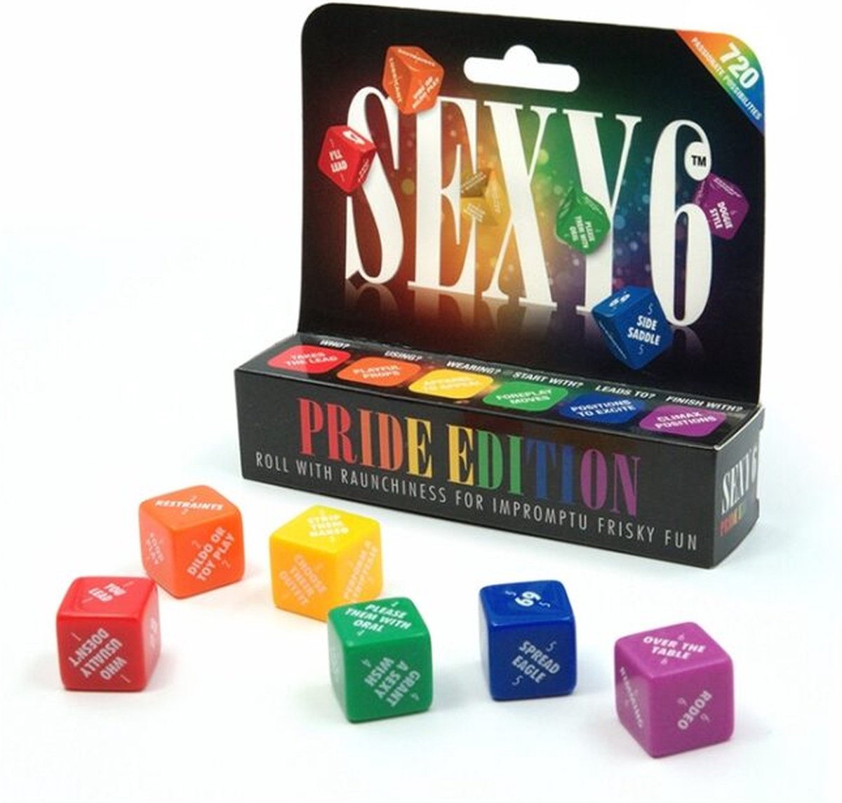 Goedkoopste Adult Games Sexy 6 Dice - Sexy Pride Dobbelstenen multicolor