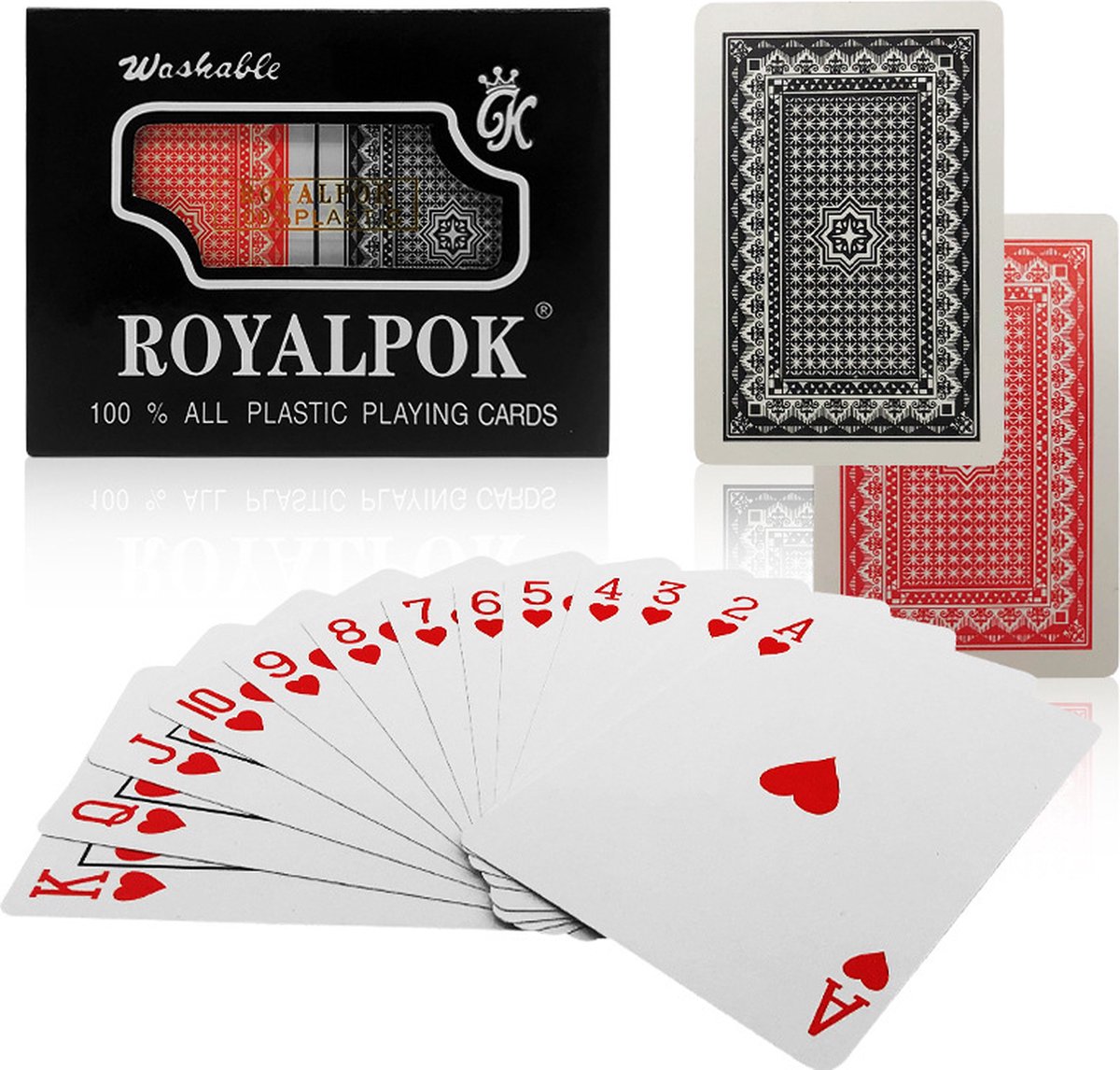 Speelkaarten - 2-Pack - 2 Sets - Plastic Gecoat - Waterdicht - Poker