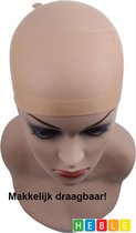 Bruin Netstof Mesh Pruik Haarnet - Rekbare Elastische Haarnet voor Nephaar - Weave Wig Cap - Heble®