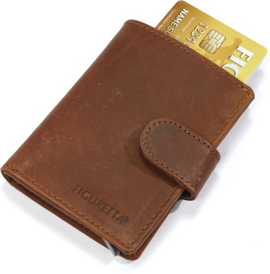 Figuretta RFID Creditcardhouder - 6 pasjes - Hunter Bruin | bol.com