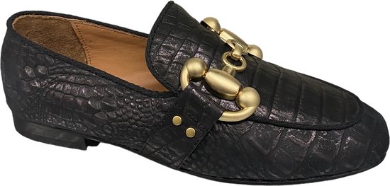 Babouche Sara Loafer Black G5611-9-instappers-loafers gesp MT 41