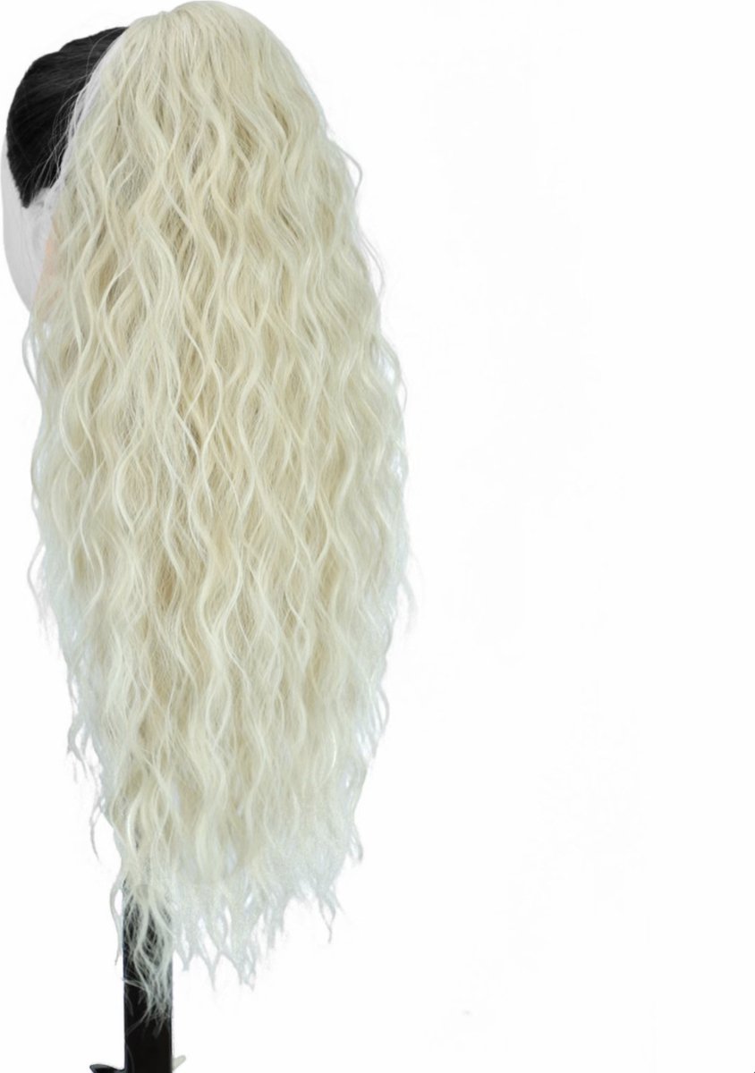 Miss Ponytails - Beachwave ponytail extentions - 26 inch - Blond 27/613 - Hair extentions - Haarverlenging